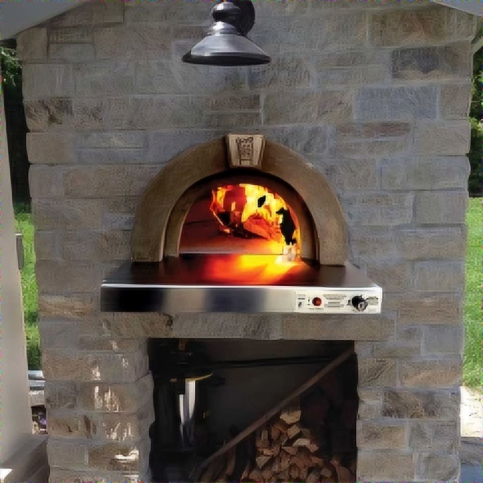 HPC Fire Inspired Di Napoli Series Outdoor Build-In Hybrid Gas Fired Pizza Oven - Front View