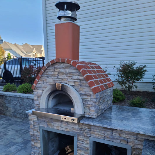 HPC Fire Inspired Di Napoli Series Outdoor Hybrid Gas Fired Pizza Oven - Front View