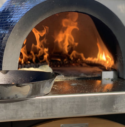 HPC Fire Villa Series - Dual-Fuel Built-In Outdoor Pizza Oven Countertop Close UP Inside View