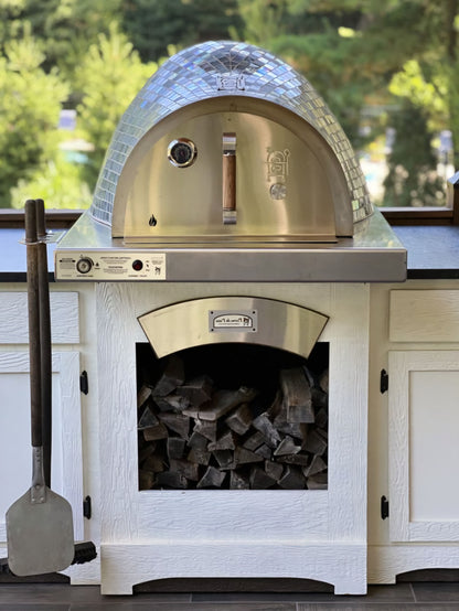 HPC Fire Villa Series - Dual-Fuel Built-In Outdoor Pizza Oven - Front View 